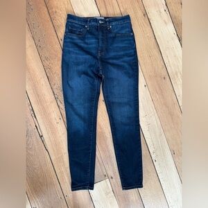 Everlane High Rise Skinny Dark Blue Jeans
